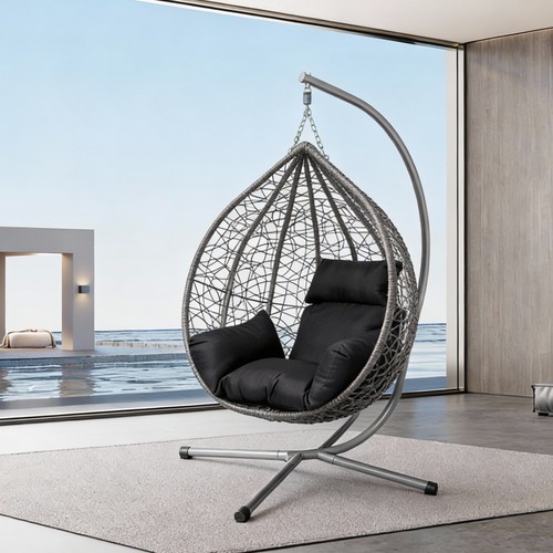 Hanging egg chair with - egg,