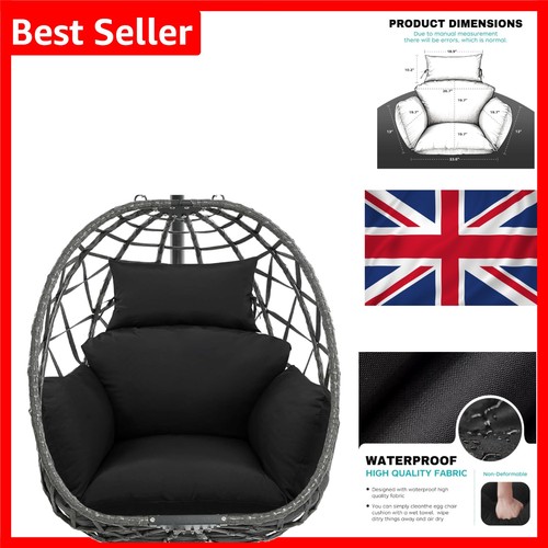 Black waterproof egg chair - egg,