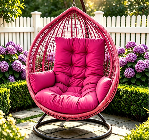 Hanging egg chair cushion - hanging,