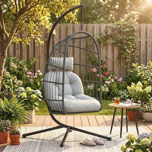 Outsunny hanging egg chair - outsunny,