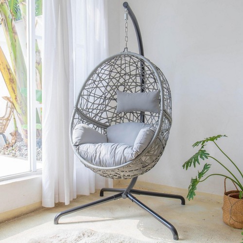 Grey hanging rattan - grey,