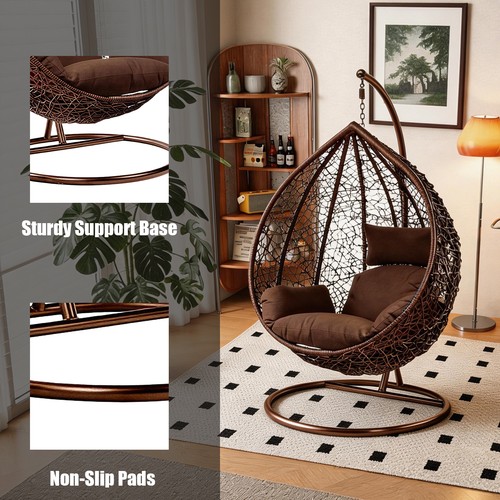 Hanging rattan egg - hanging,